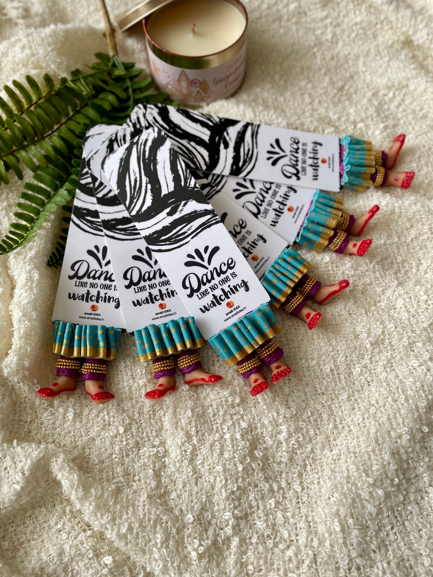 Kathak Dancer Handmade Miniature Leggy Bookmark