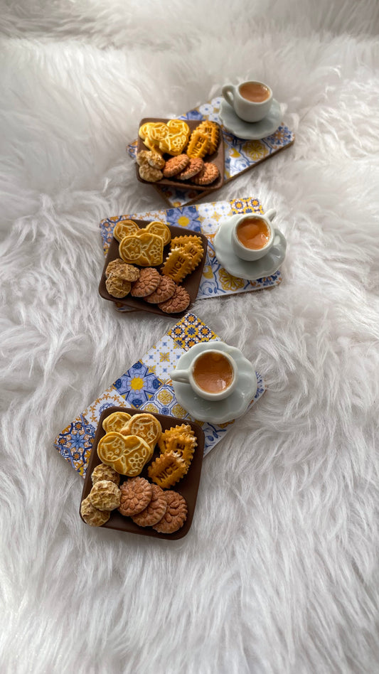 चाय बिस्कुट भारतीय लघु खाद्य चुंबक