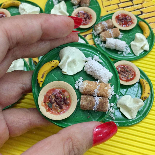Kerela Puttu Kadala Curry South Indian Miniature Food Magnet
