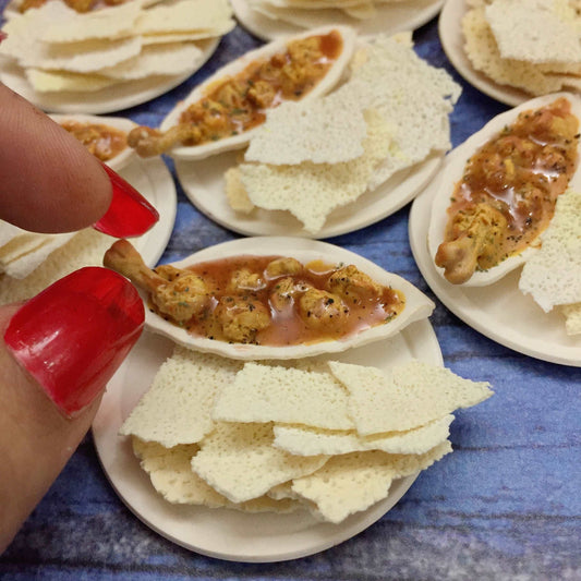 Mangalore Kori Roti South Indian Miniature Food Magnet