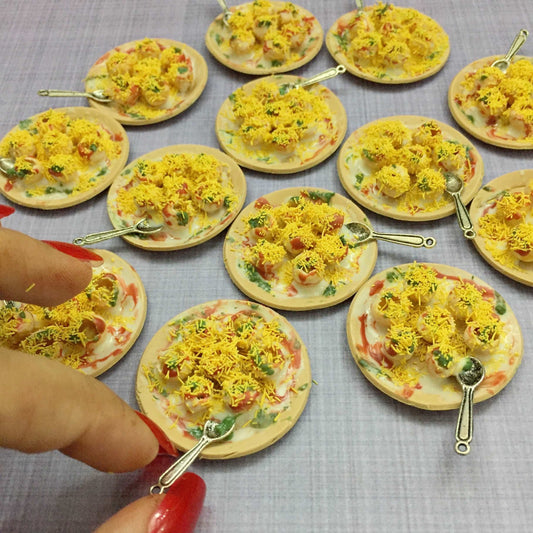 Dahi Puri Indian Chaat Miniature Food Magnet