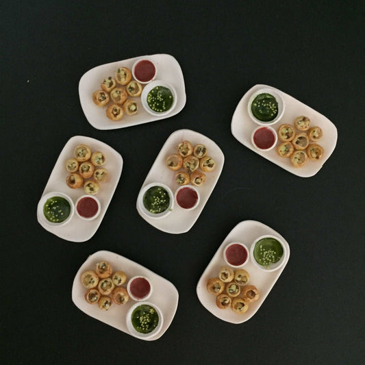 Pani Puri Golgappa Puchka Indian Chaat Miniature Food Magnet
