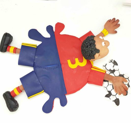 Football Spain Splattered Clay Coaster