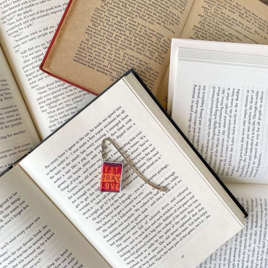 Eat Pray Love Miniature Book Hook Bookmark