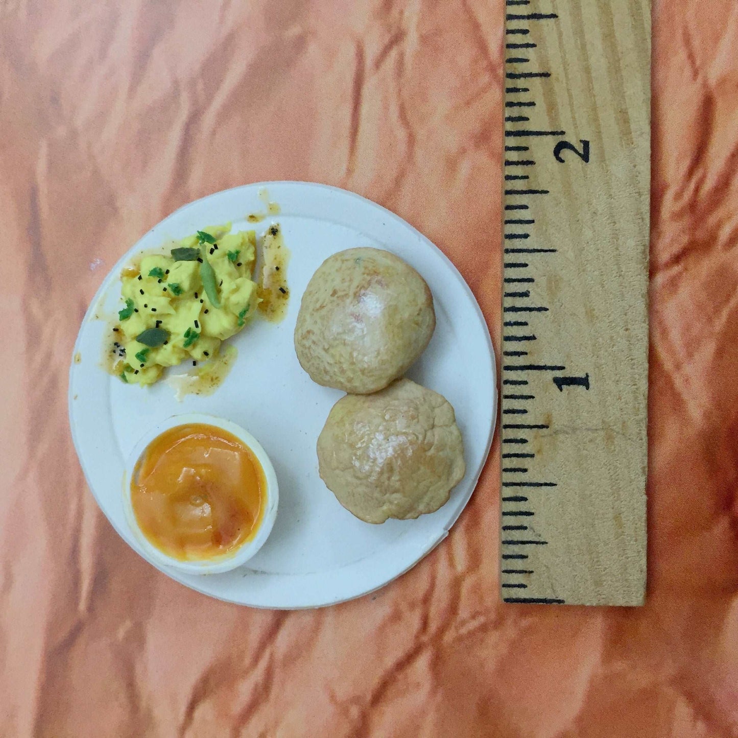 Aam Ras Aloo Poori Indian Miniature Food  Magnet