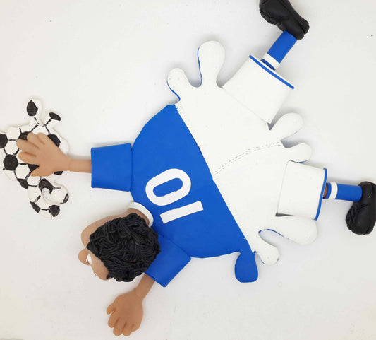 Football Italy Splattered Clay Coaster