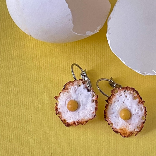Sunny Side Up Eggs Miniature Earrings