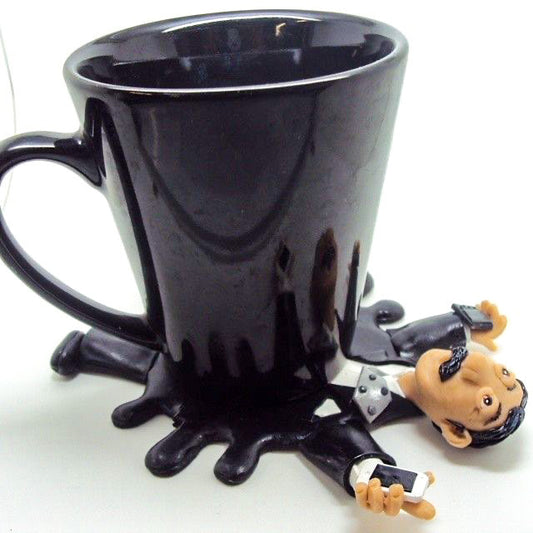 Dessous de verre en argile éclaboussé par Business Tycoon