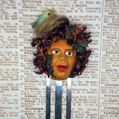 Ms Forest Whimsy Head Bookmark