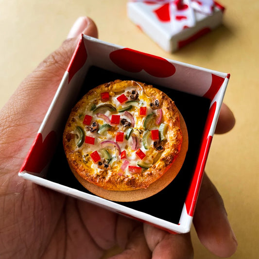 Vege Italian Farm House Pizza Quirky Finger Ring