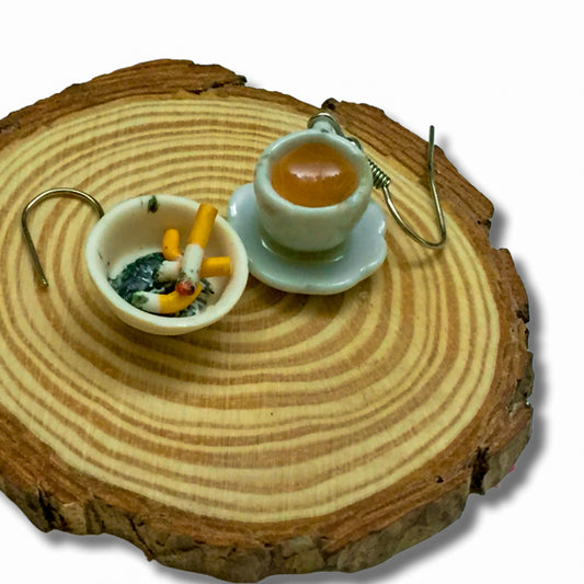 Teacup & Ashtray Miniature Earrings
