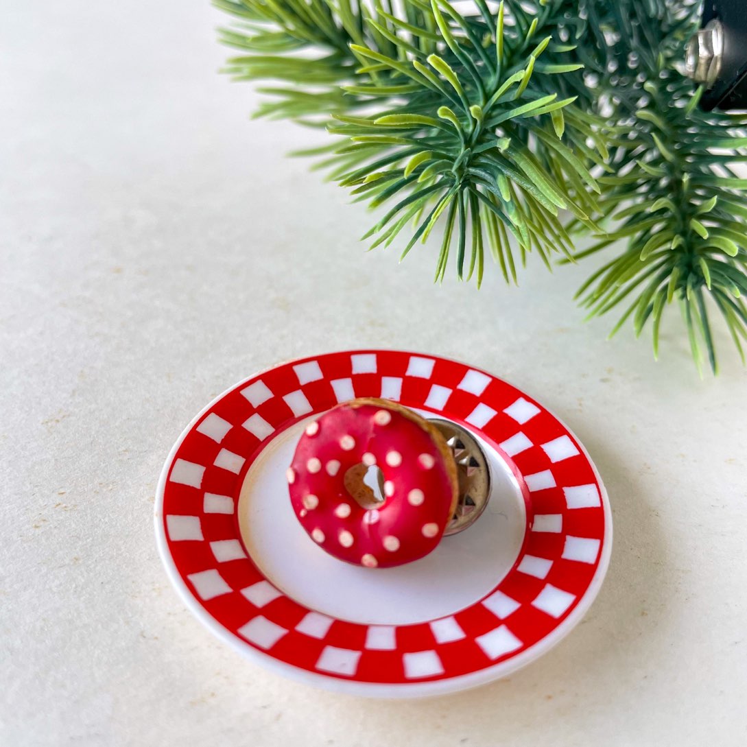 Donuts Miniature Lapel Brooch Pin