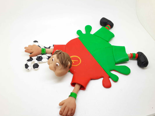 Football Portugal Splattered Clay Coaster