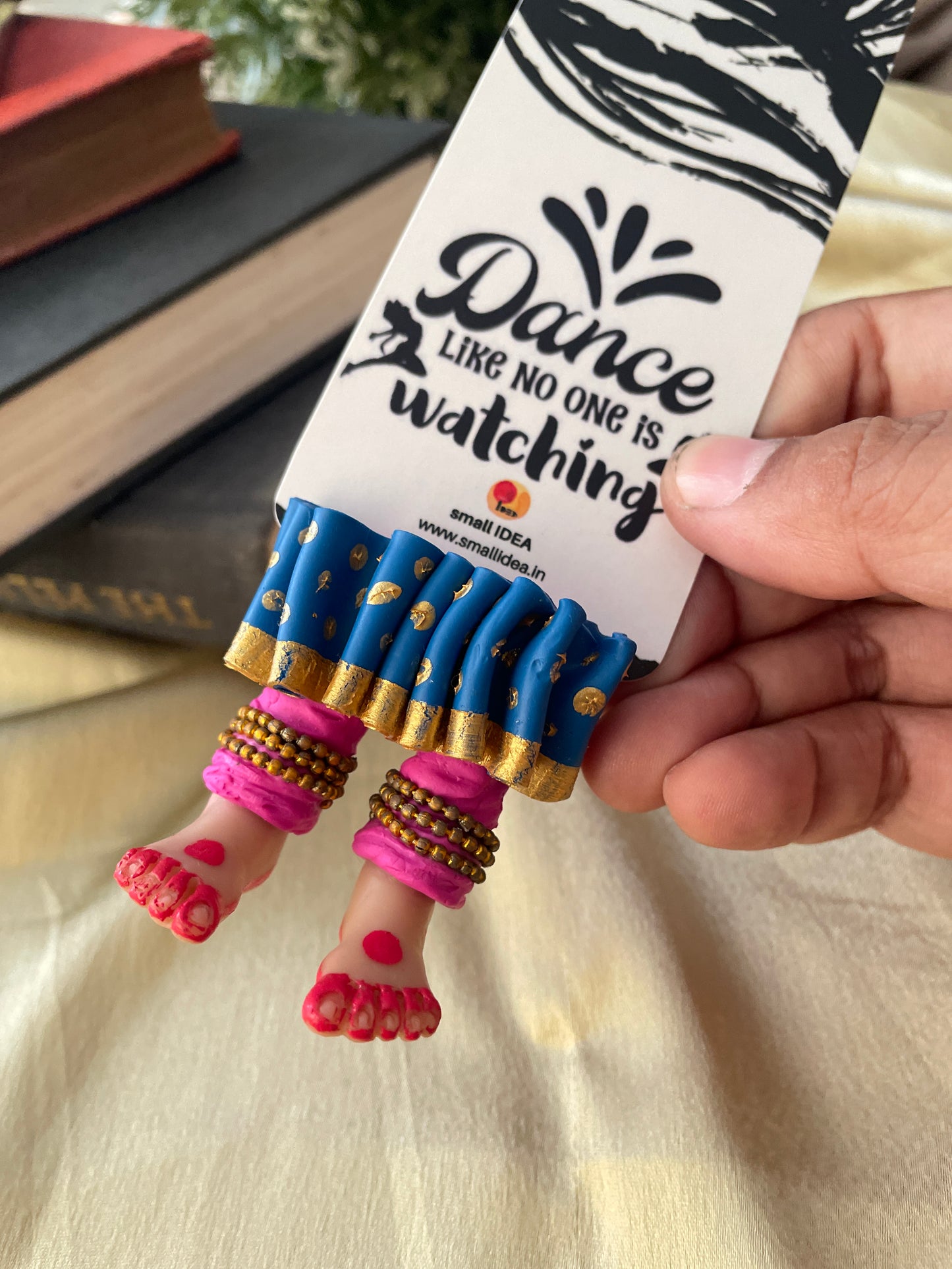 Kathak Dancer Marque-page miniature fait à la main