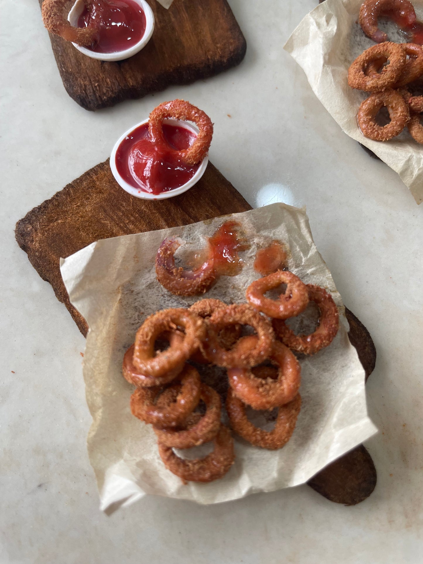 Onion Rings Miniature Food Fridge Magnet