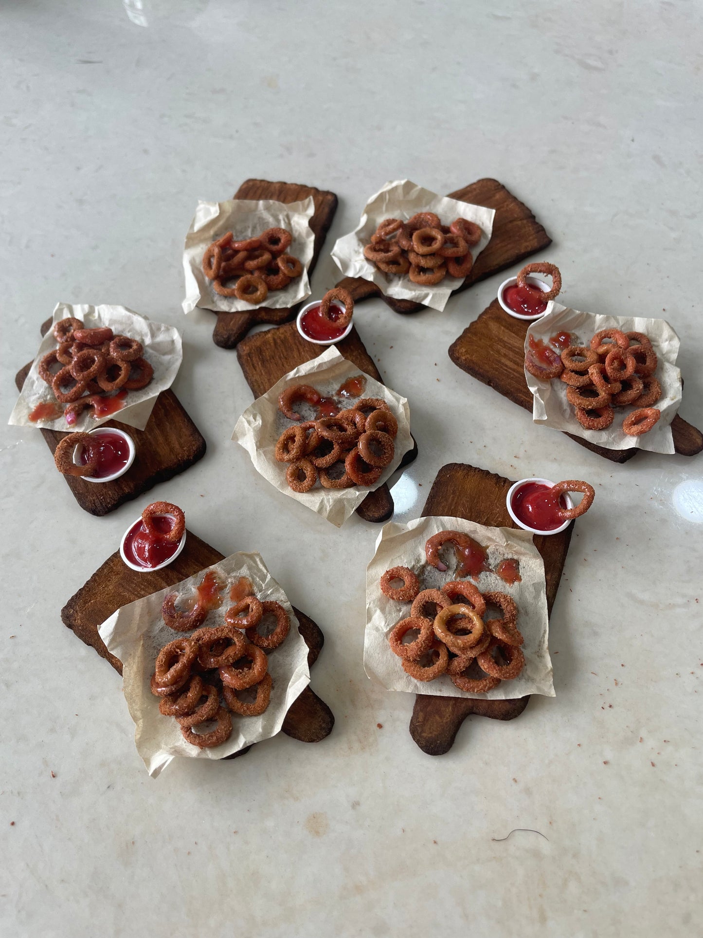 Onion Rings Miniature Food Fridge Magnet