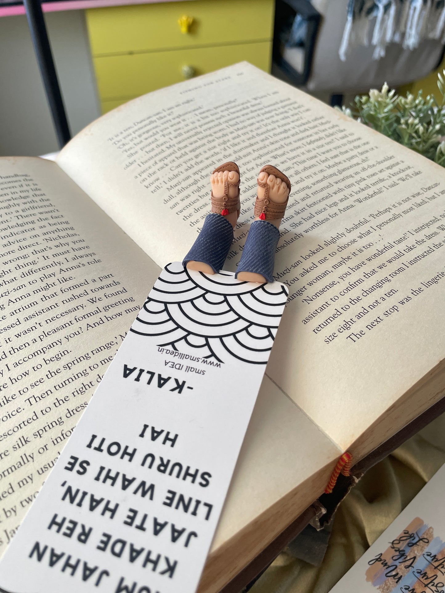 Kalia Movie Dailouge Handmade Miniature Leggy Bookmark