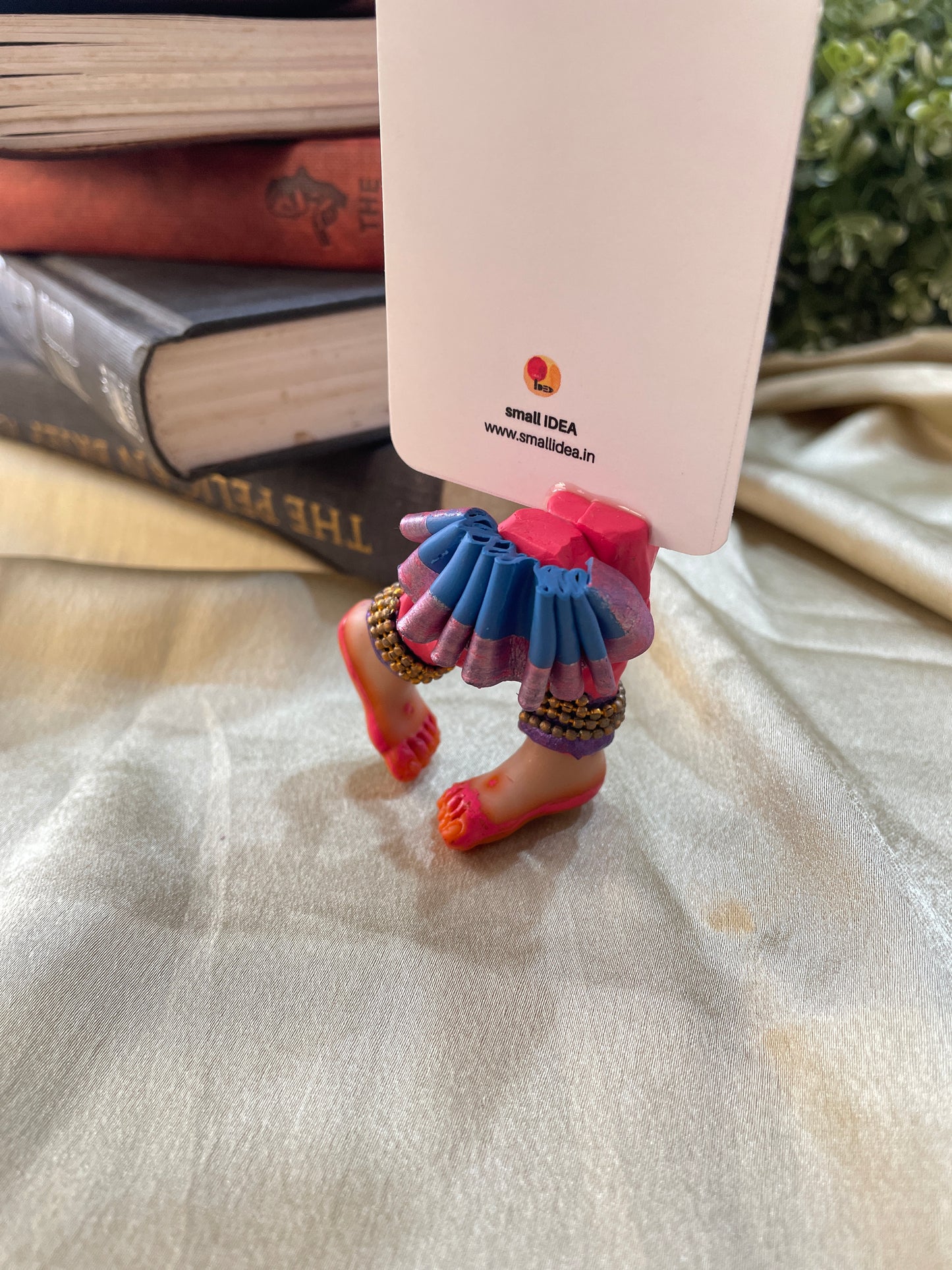 Bharatnatyam Dancer Handmade Miniature Leggy Bookmark