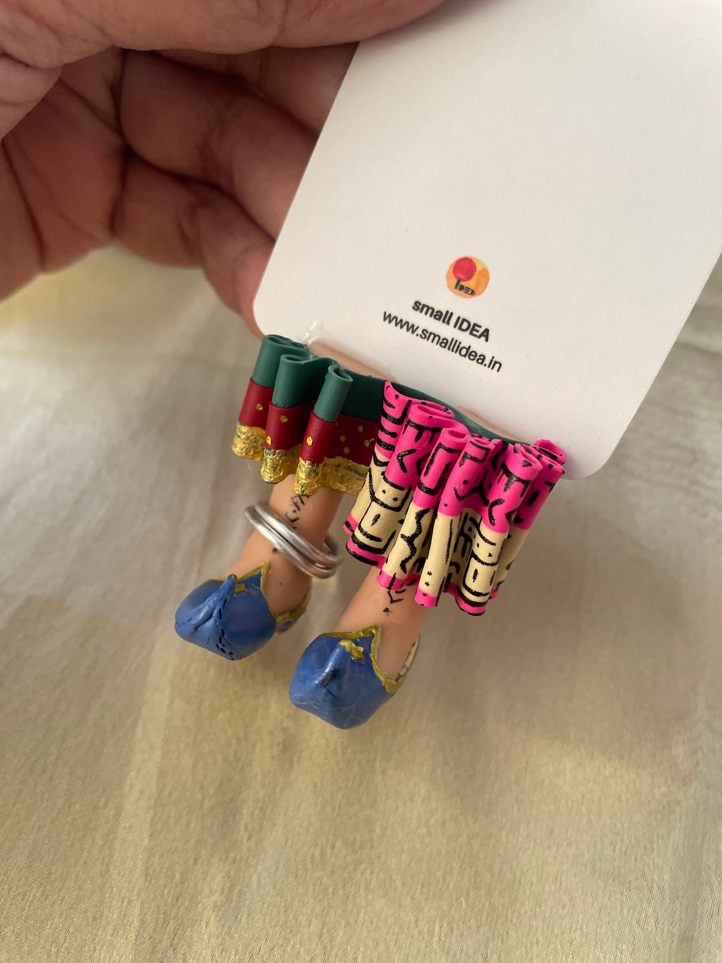 Rabari Ghagra Mojari Tribe Handmade Miniature Leggy Bookmark