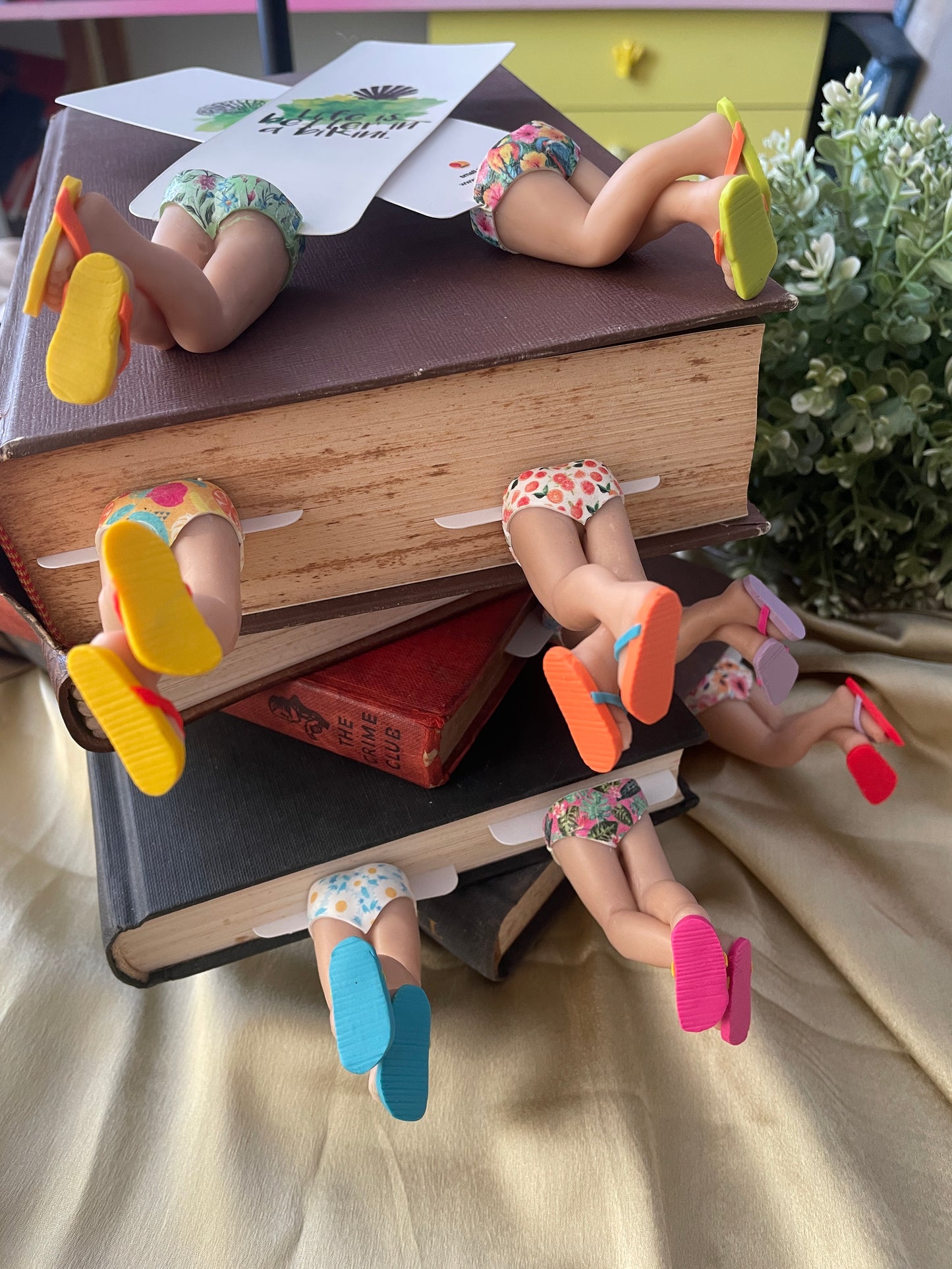 Bikini Babes Handmade Miniature Leggy Bookmark