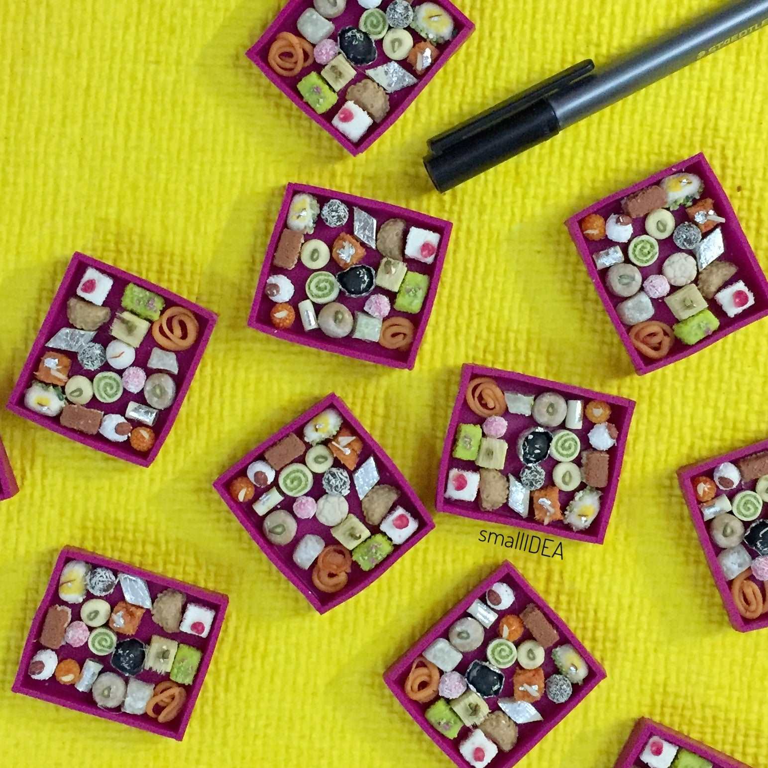 Sweet Mithai Gift Box Indian Miniature Food Magnet