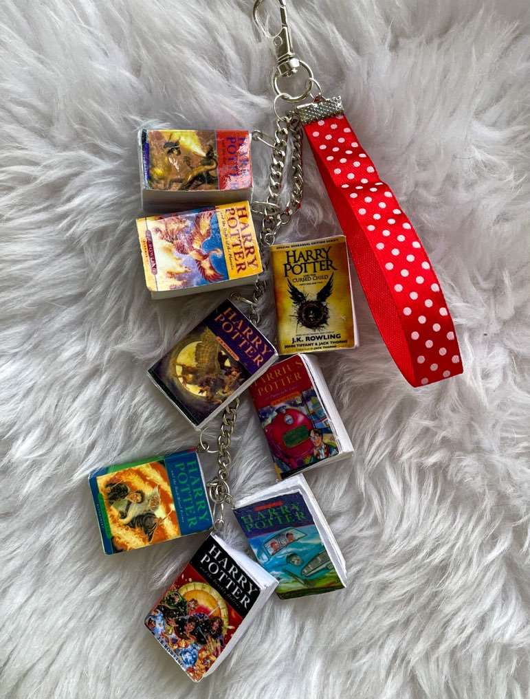 Miniature Harry Potter Books Bag Purse Charm