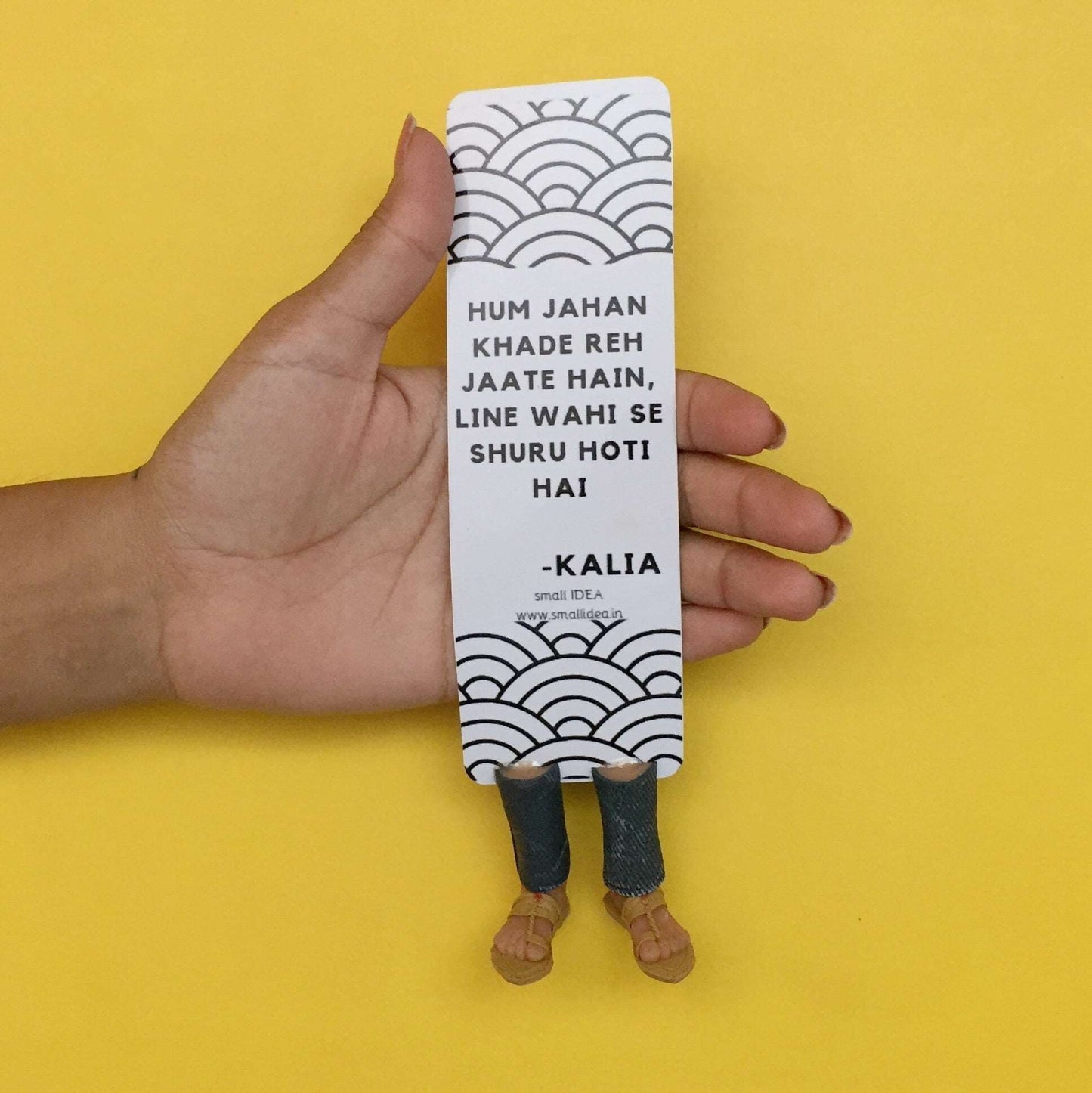 Kalia Movie Dailouge Handmade Miniature Leggy Bookmark