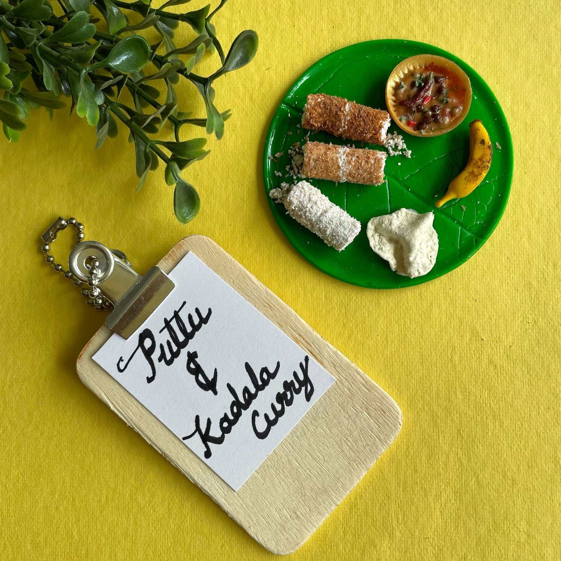 Kerela Puttu Kadala Curry South Indian Miniature Food Magnet