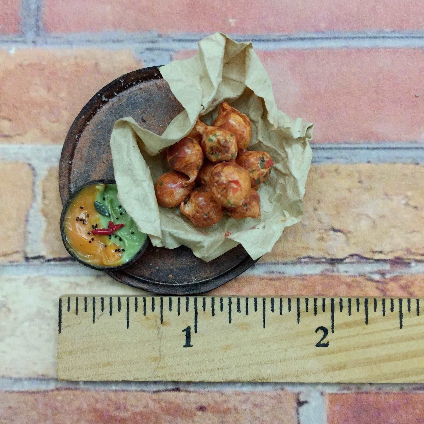 Mangalore Goli Bajje / Bonda South Indian Miniature Food Magnet