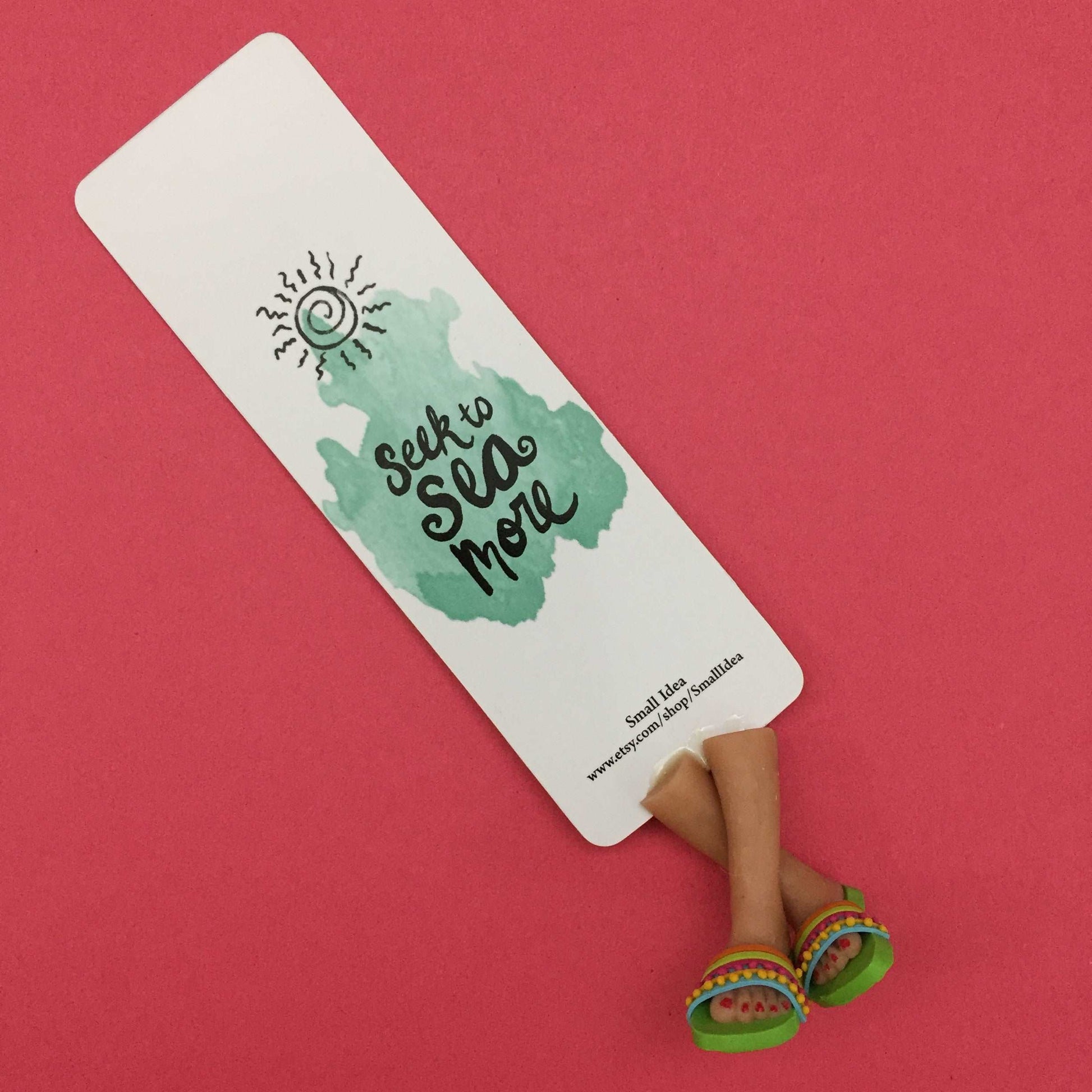 Seek The Sea More Sea Lovers Handmade Miniature Leggy Bookmark