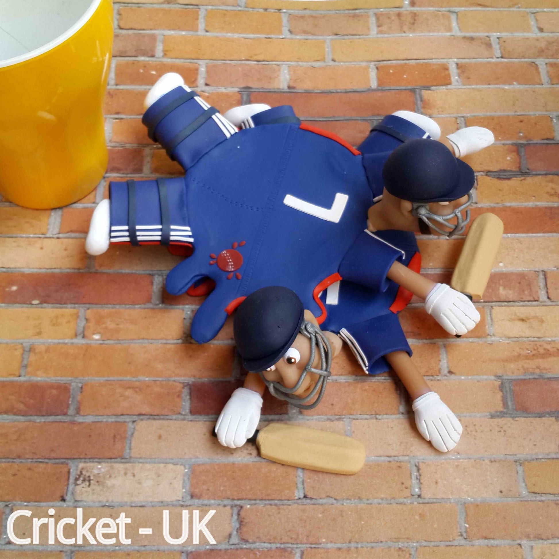 English  Cricket Splattered Clay Coaster