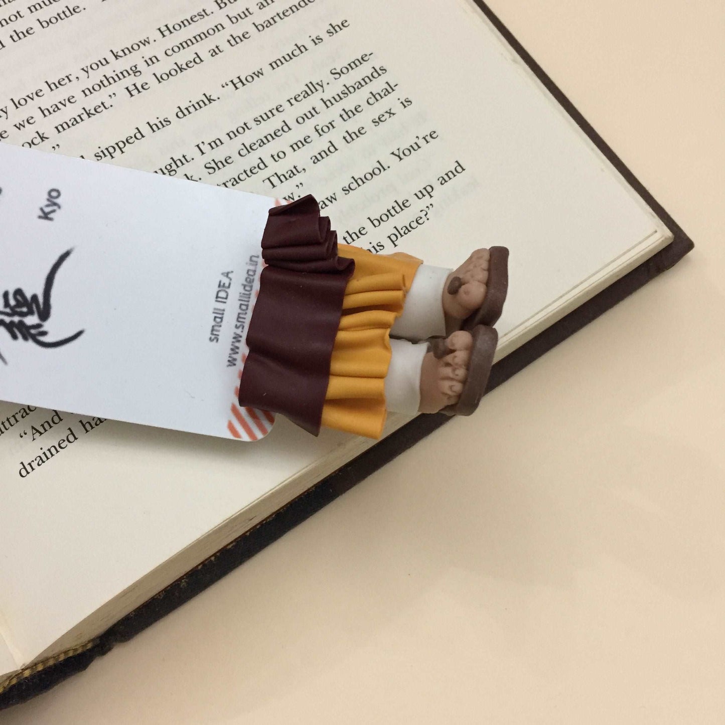 Nichiren Daishonin's Nam Myoho Renge Kyo  Handmade Miniature Leggy Bookmark