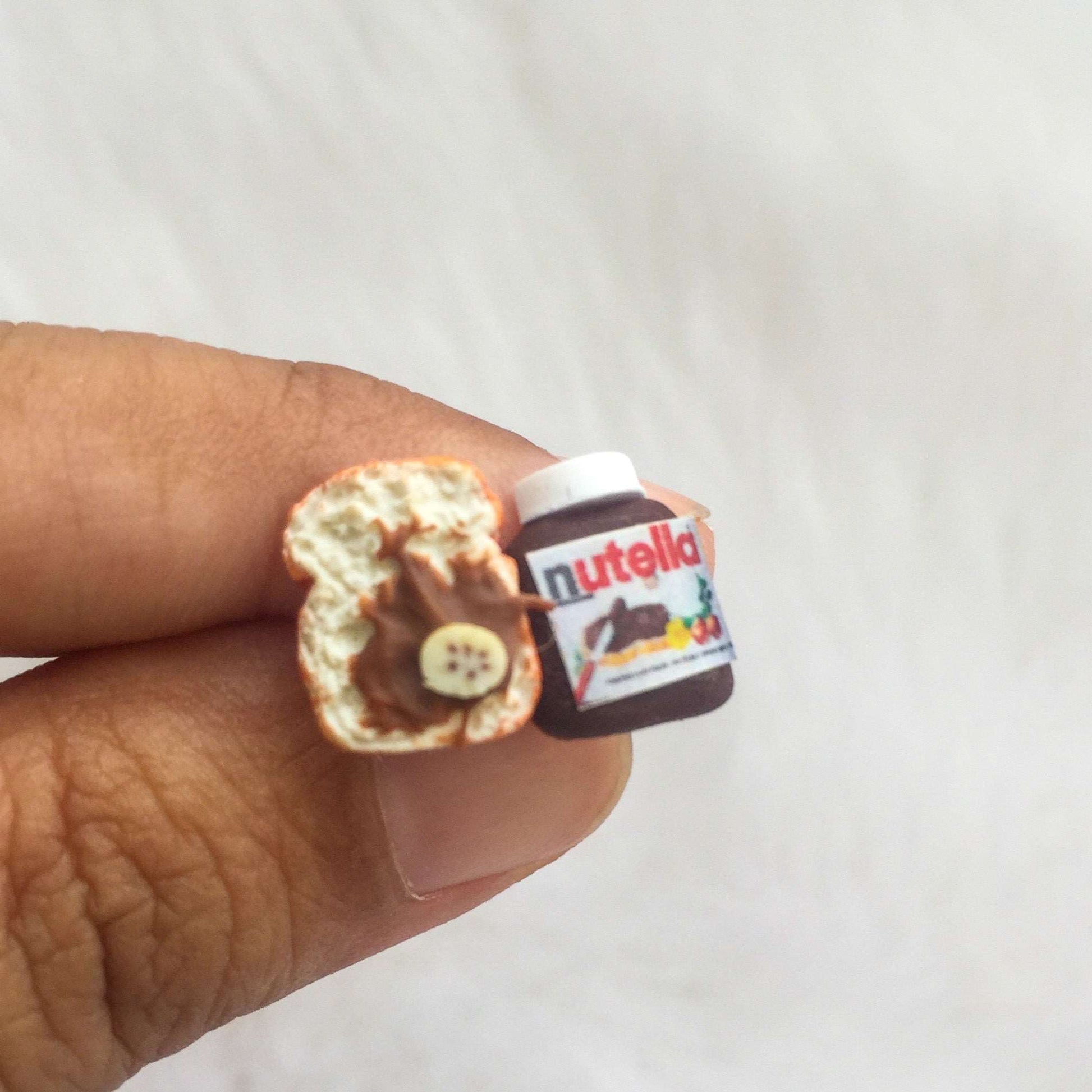 Nutella Bread Miniature Food Ear Studs