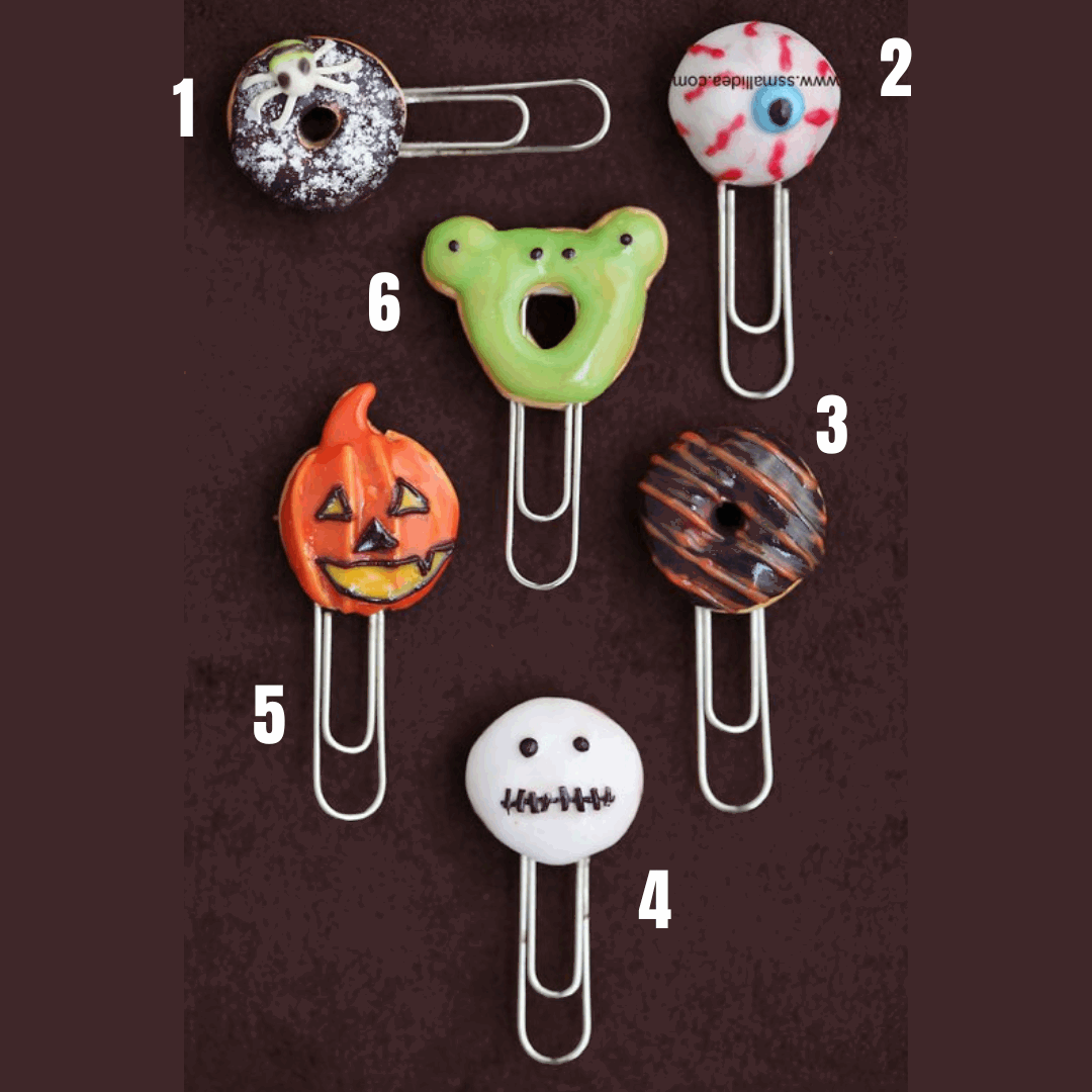 Halloween Donut 2 Miniature Planner N Paper Pins