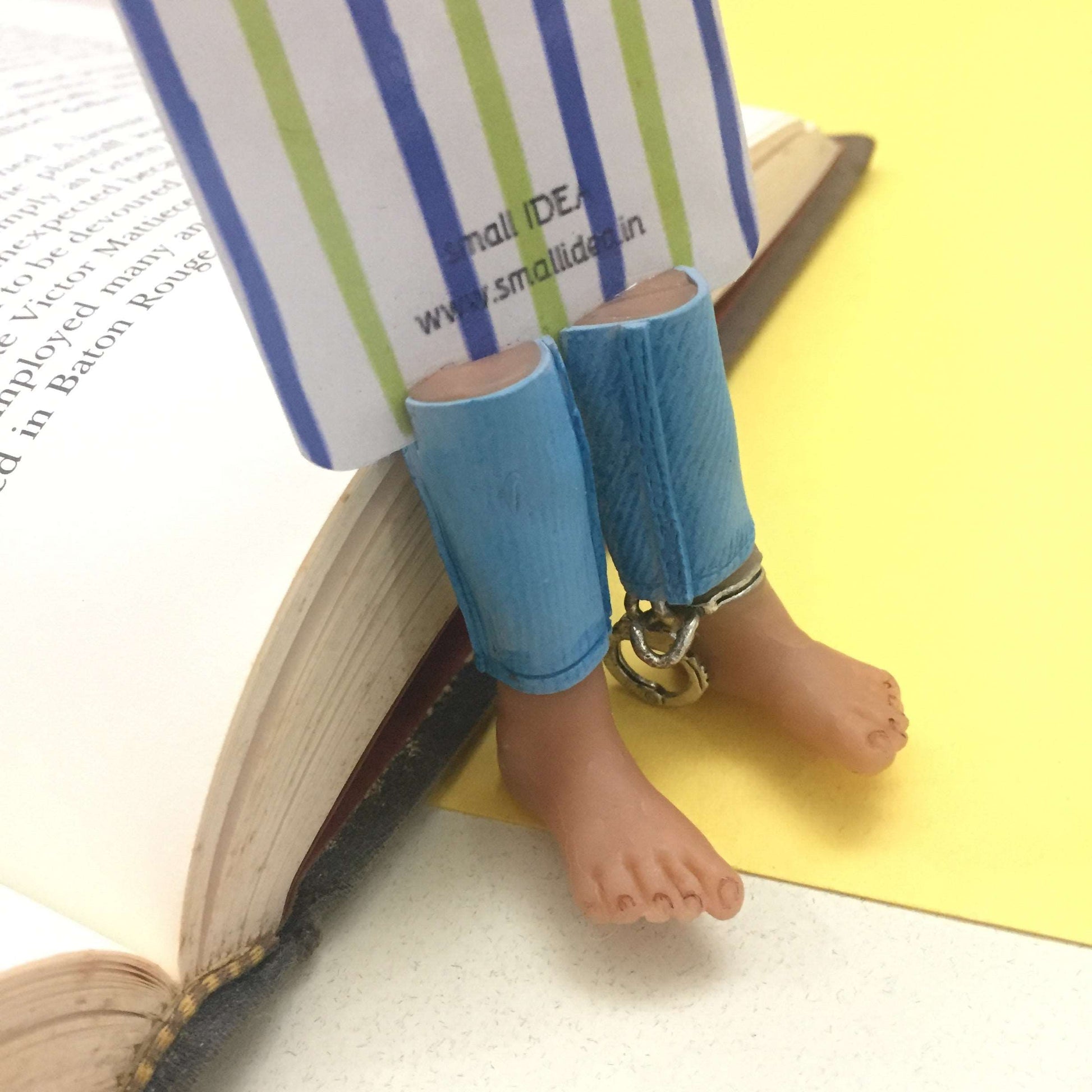 Don't Stay Shackled Handmade Miniature Leggy Bookmark