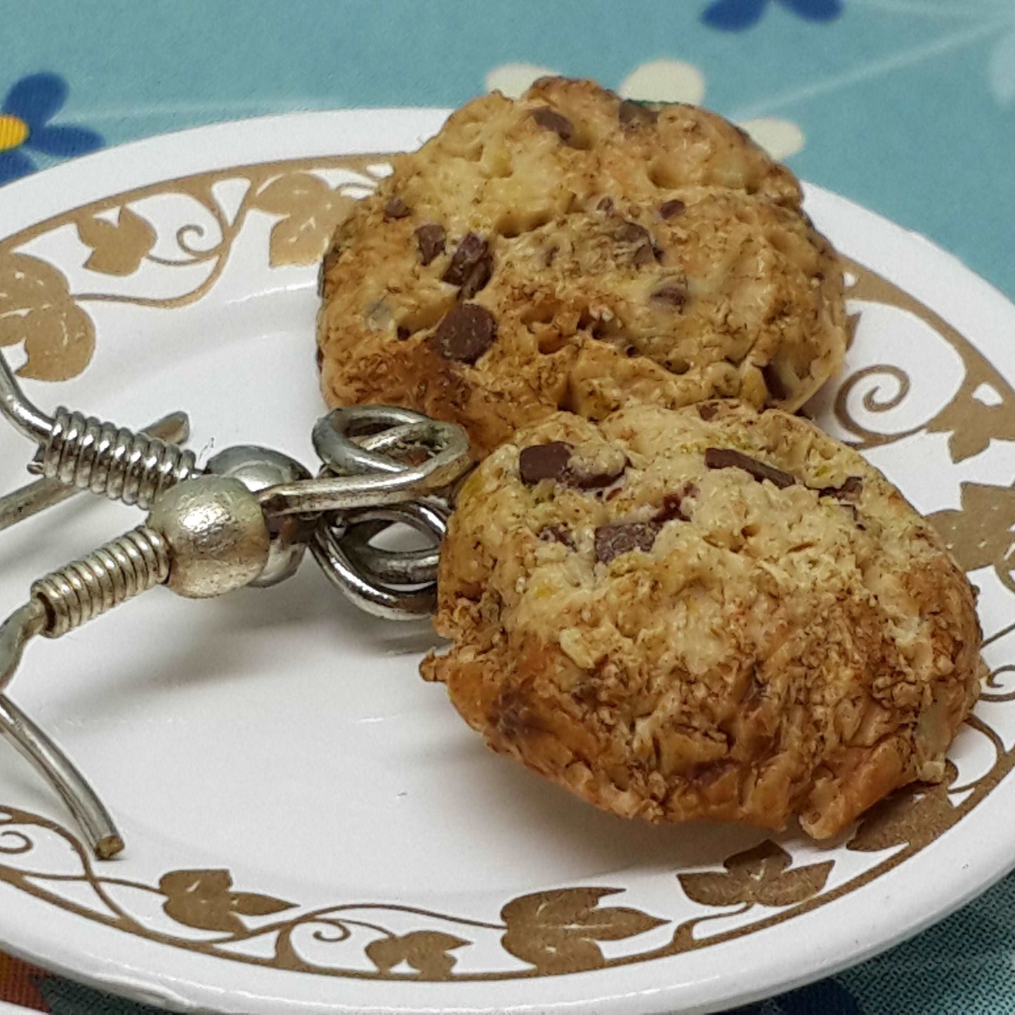 Chocolate Chip Cookie Mini Food Earrings