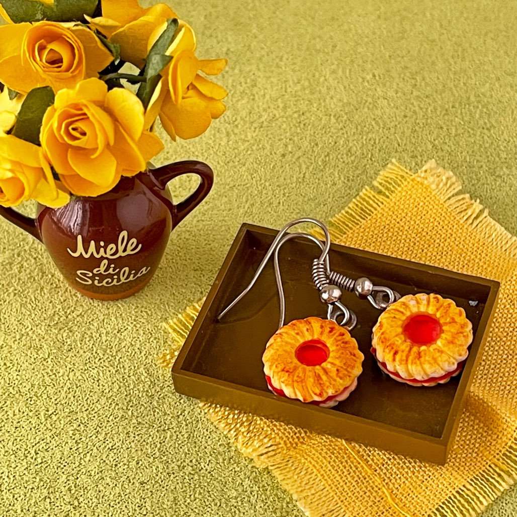 Jimjam Miniature Cookie Food Earrings