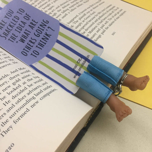 Don't Stay Shackled Handmade Miniature Leggy Bookmark