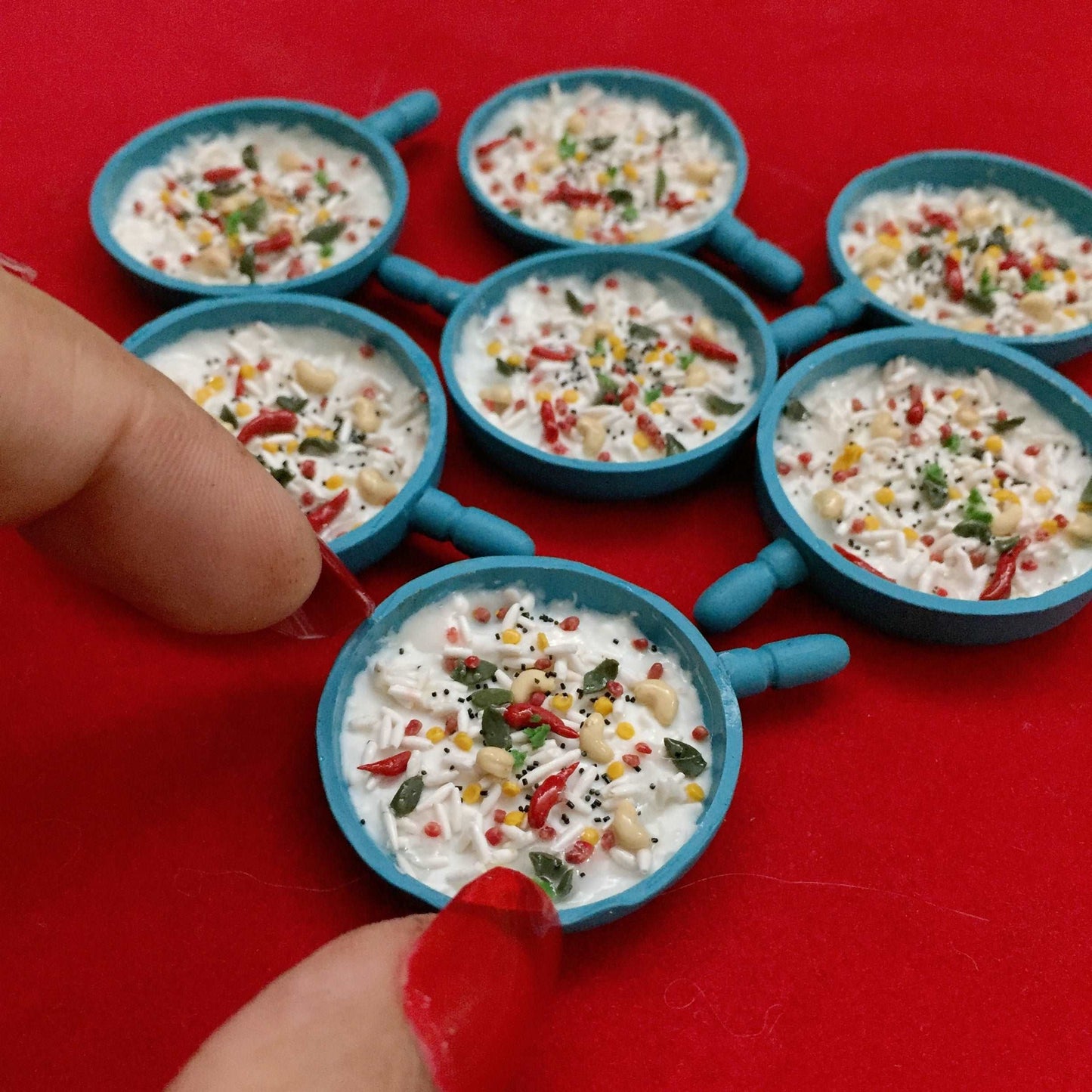 Curd Rice South Indian Miniature Food Magnet
