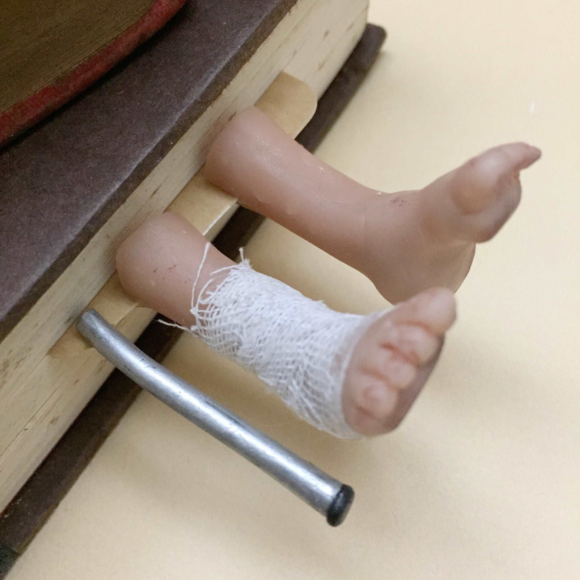 Break A Leg Handmade Miniature Leggy Bookmark