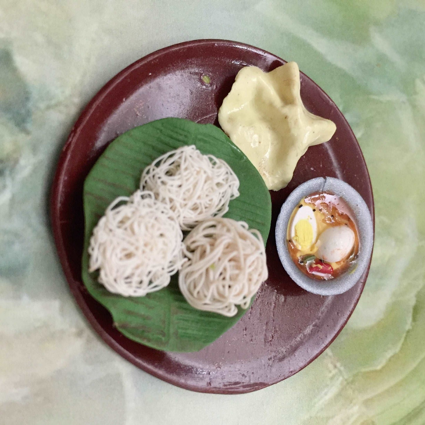 Kerala Idiyappam Egg Curry South Indian Food Fridge Magnet