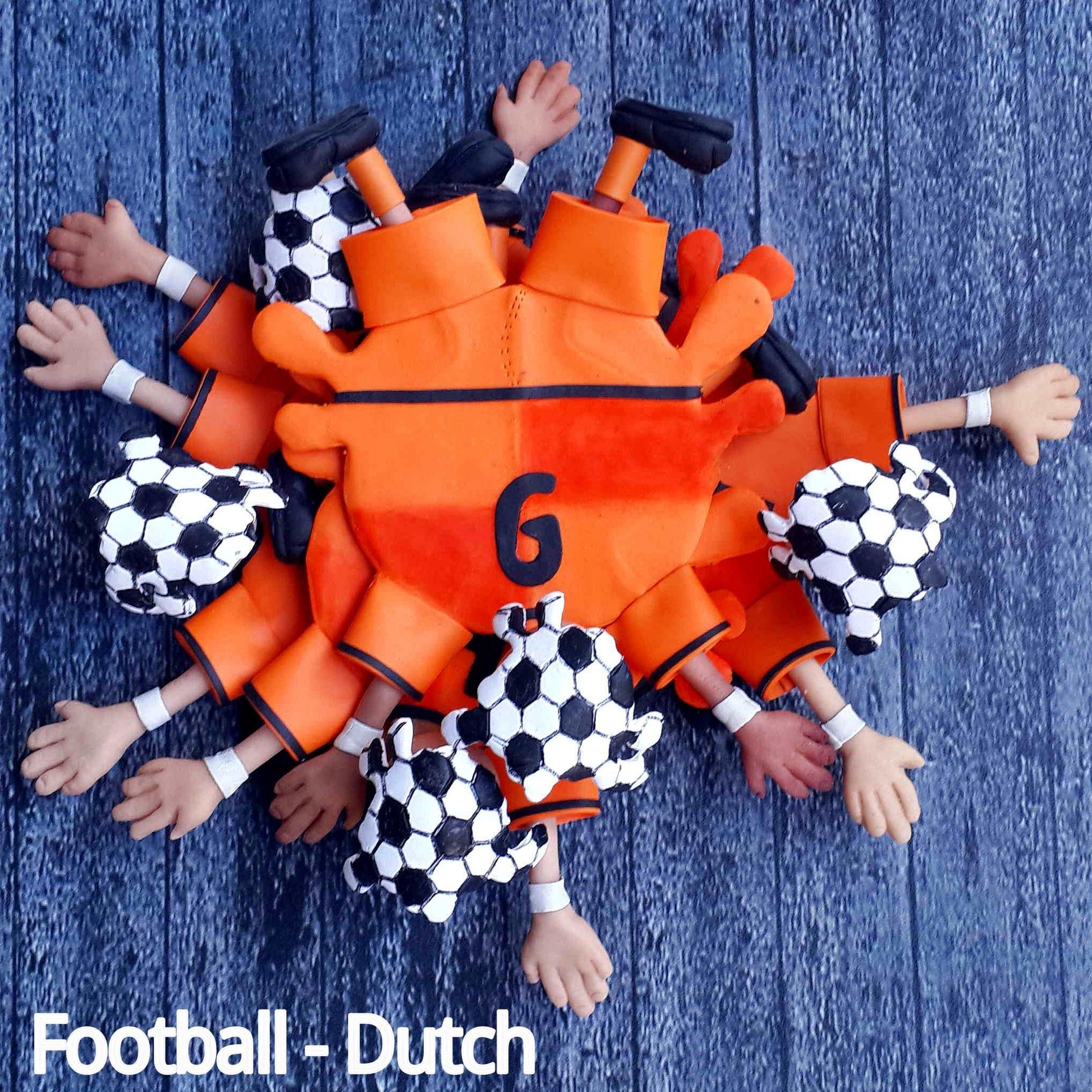 Football Dutch Splattered Clay Coaster