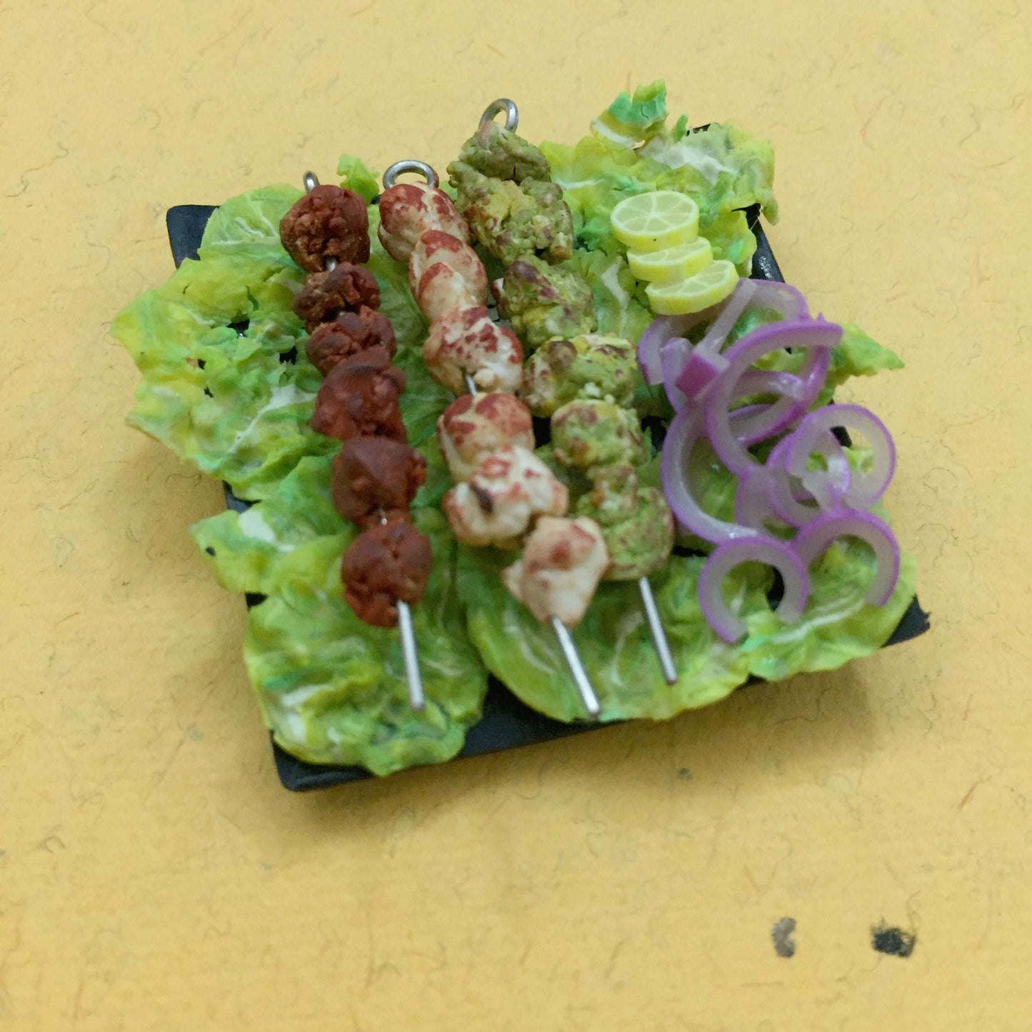 Tandoori Chicken Kebab Indian Miniature Food Magnet
