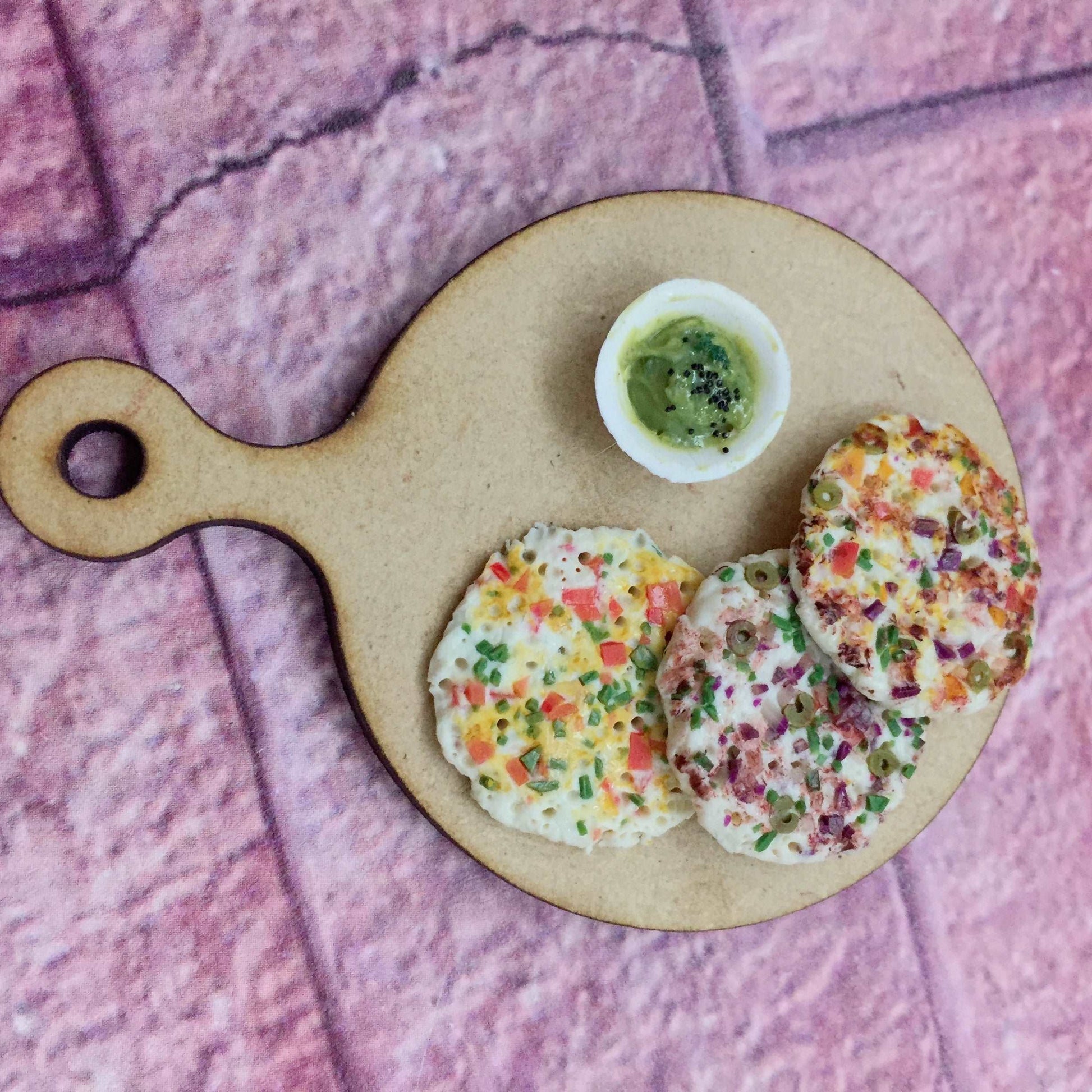Utthapam Variety Platter South Indian Miniature Food Magnet
