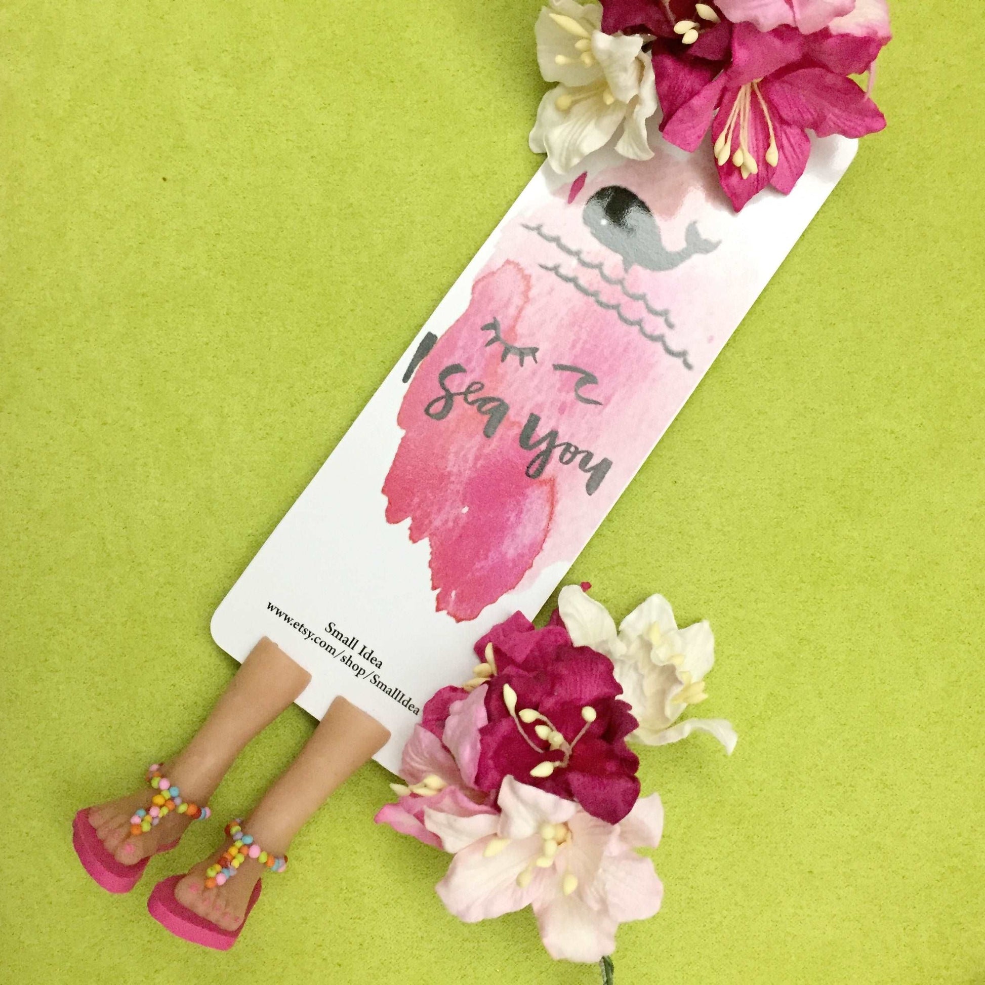 Sea Lover Handmade Miniature Leggy Bookmark