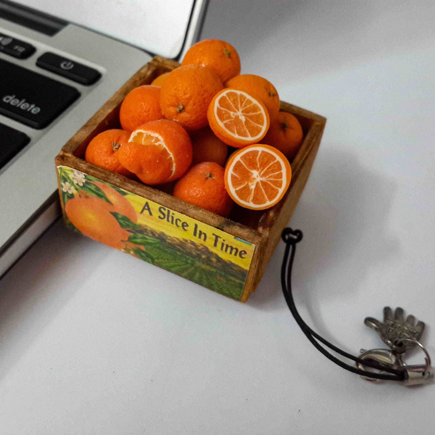Crate Of Miniature Oranges Novelty Pen Drive