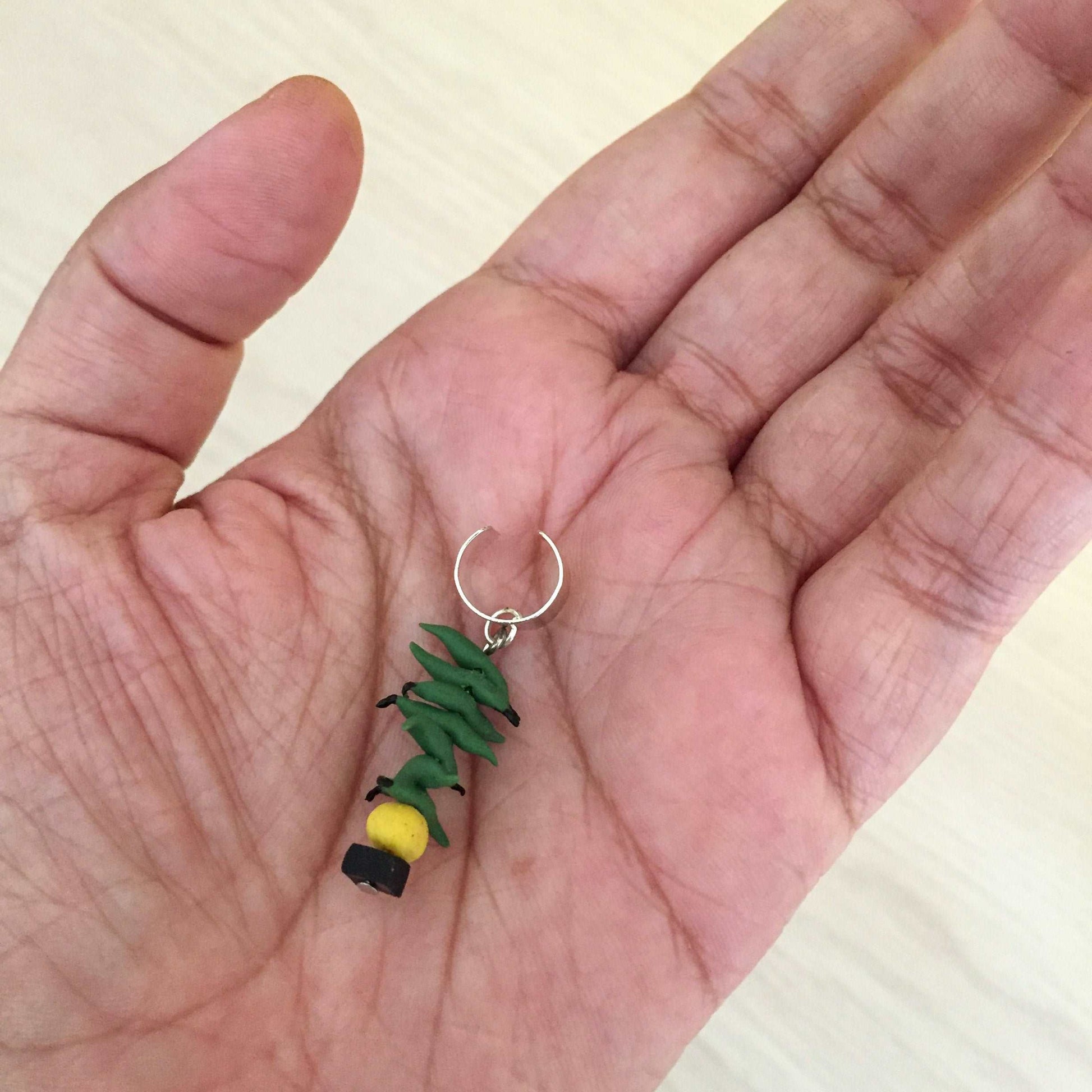 Nimbu Mirchi Nazarbattu Miniature Ear Cuff