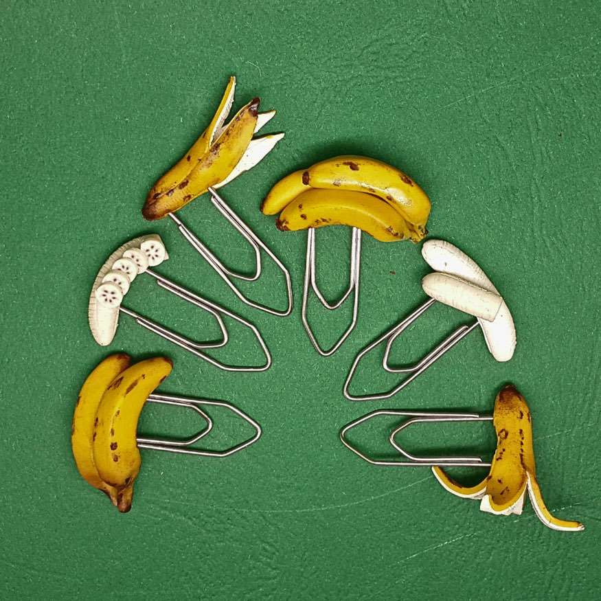 Banana Miniature Planner N Paper Pins