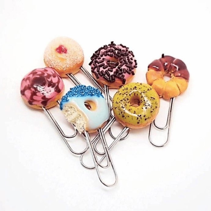 Sugary Donuts Miniature Planner N Épingles à papier