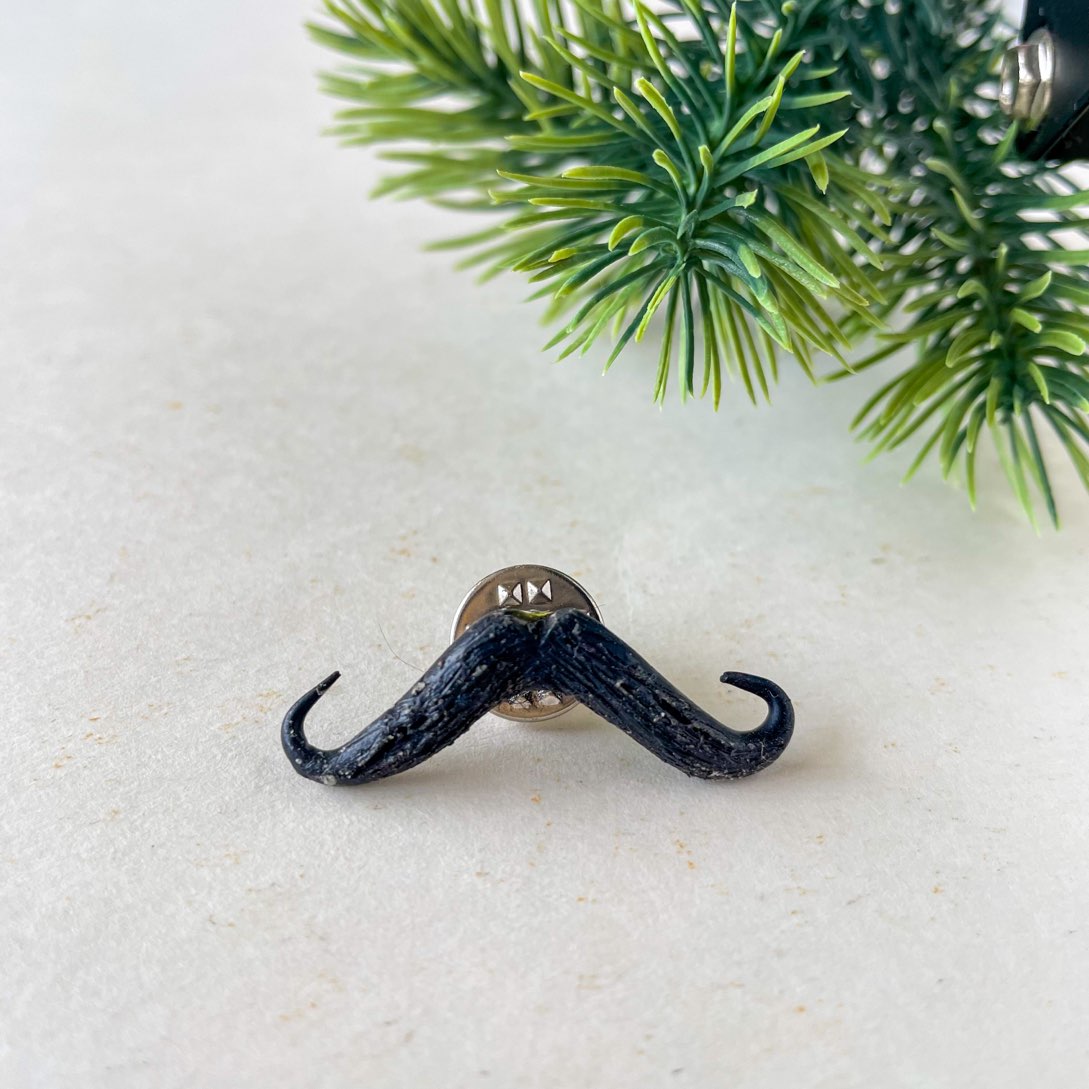 Mustache Miniature  Lapel Brooch Pin